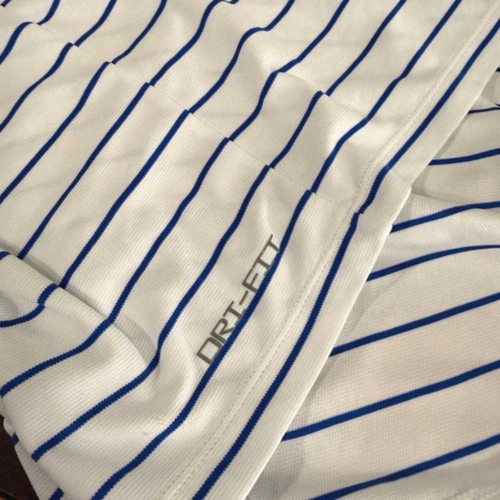 Nike Jordan Florida Gators Men 3XL Pre-Owned Polo White Striped Dri-FIT On-Field